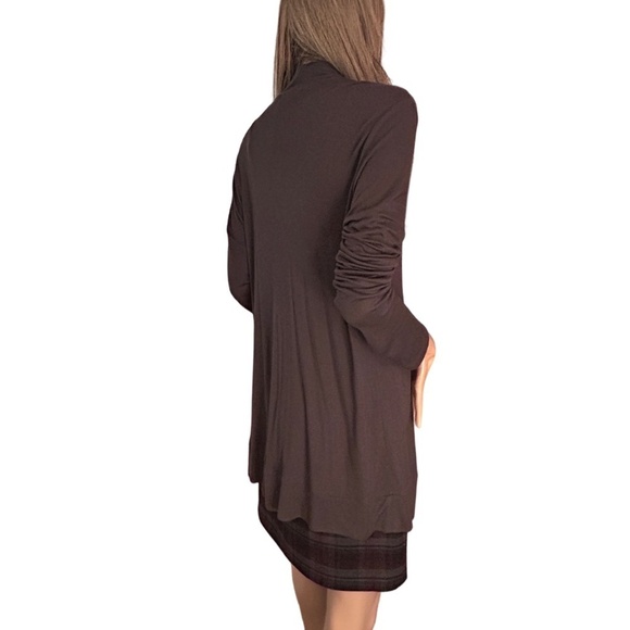 Banana Republic Modal Waterfall Sweater Open Front Cardigan Top Button Accents - Picture 5 of 15